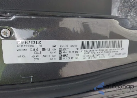 2018 Dodge Grand Caravan Gt z USA, uszkodzony, nr VIN 2C4RDGEG6JR324328